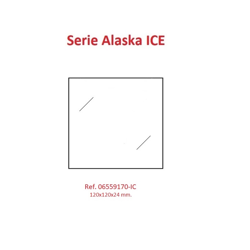 Alaska ICE tarjeta 120x120x24 mm.